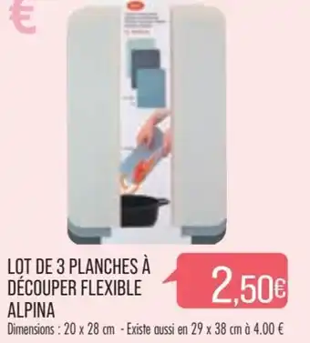 Lot de 3 Planches à Découper Flexible Alpina