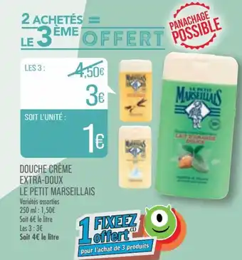 Match Douche Crème Extra-Doux Le Petit Marseillais offre