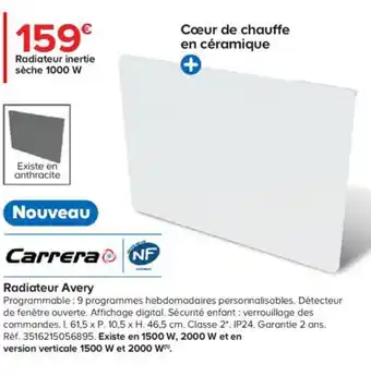 Castorama Radiateur Avery offre