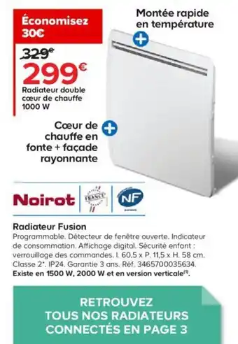 Castorama Radiateur Fusion offre