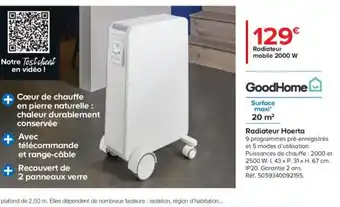 Castorama Radiateur Hoerta offre