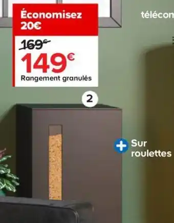 Castorama Rangement à Granulés Titan offre