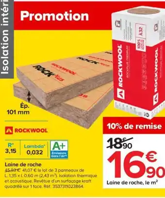 Castorama Laine de Roche offre