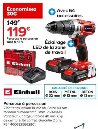 Castorama Perceuse à Percussion offre