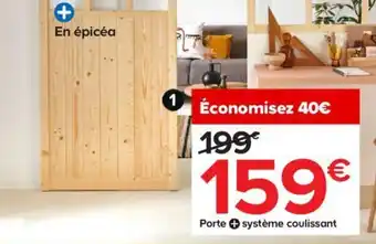 Castorama Ensemble Porte + Système offre