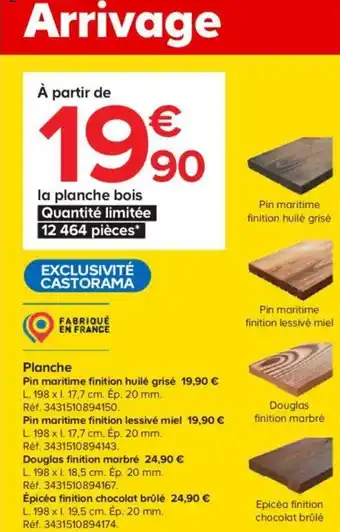 Castorama Planche offre
