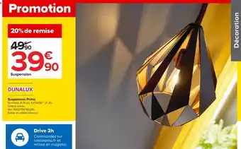 Castorama Suspension Prinia offre