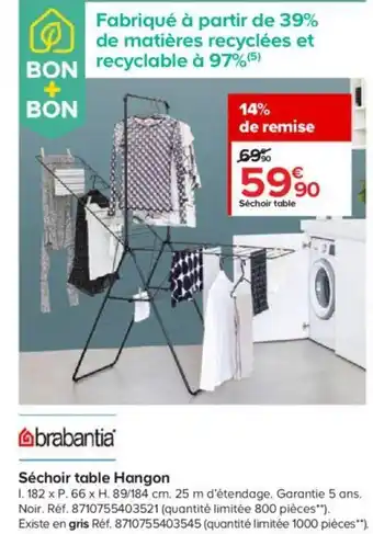 Castorama Séchoir Table Hangon offre
