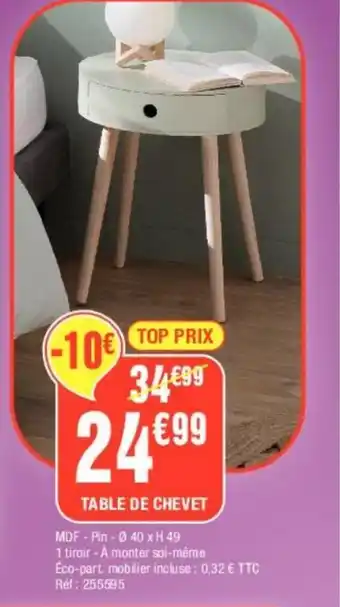 La Foir'Fouille Table de Chevet offre