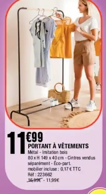 La Foir'Fouille Portant à Vêtements offre