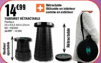 La Foir'Fouille Tabouret Rétractable offre