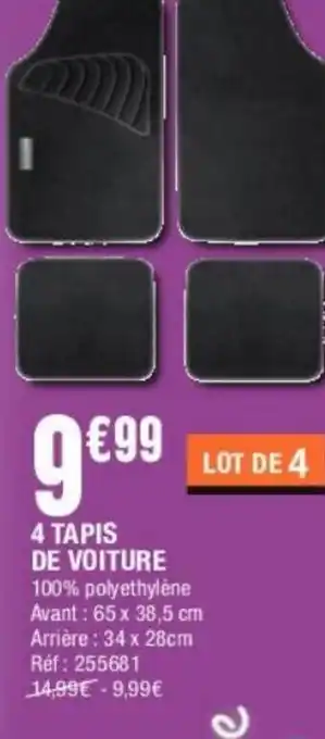 4 Tapis de Voiture