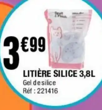 La Foir'Fouille Litière Silice 3.8L offre