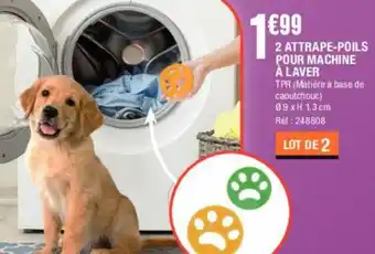 2 Attrape-Poils Pour Machine à Laver