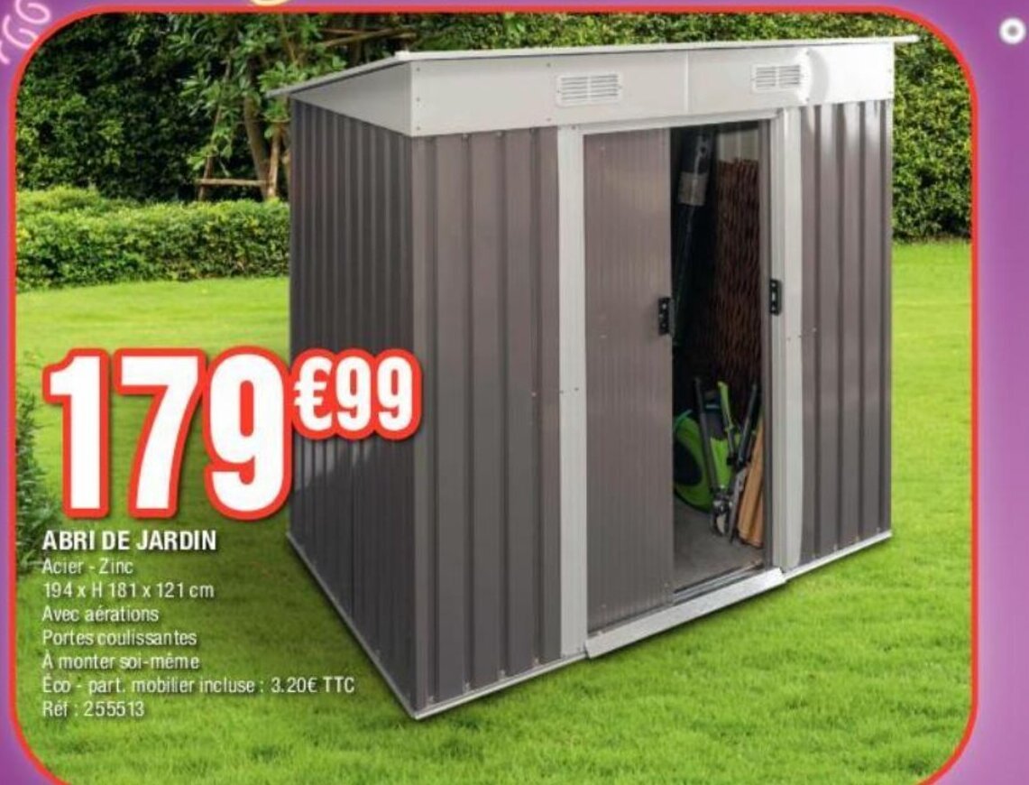 Promo Abri de Jardin chez La Foir'Fouille