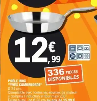 Poêle Inox Yves Camdeborde
