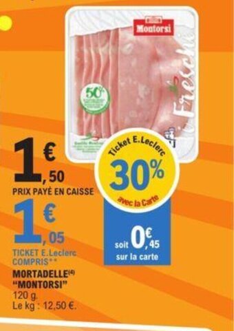 E.Leclerc Mortadelle Montorsi offre