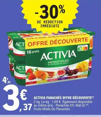 E.Leclerc Activia Panachés Offre Découverte offre