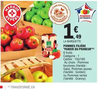 E.Leclerc Pommes Filière panier Du Primeur offre