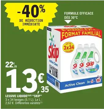 E.Leclerc Lessive Liquide Skip offre