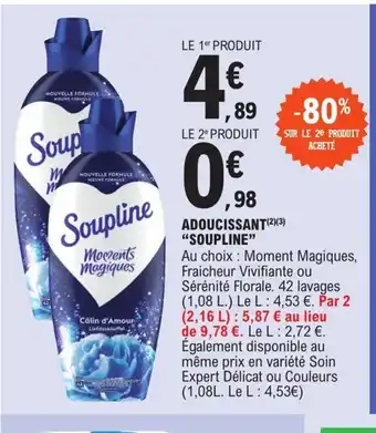 E.Leclerc Adoucissant Soupline offre