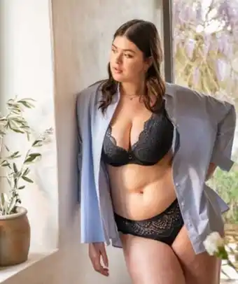 Gémo Soutien-gorge femme grande taille en dentelle et microfibre vue1 - gemo(homwr fem) - gemo offre