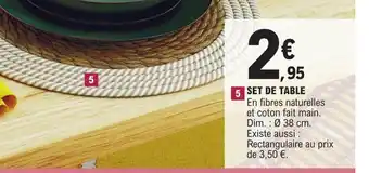 E.Leclerc Set de Table offre