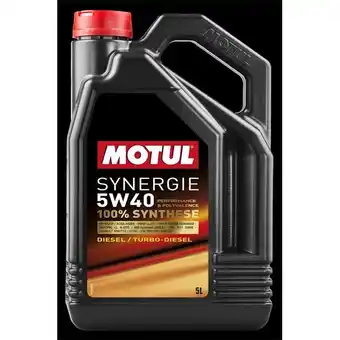 Motul huile moteur synergie diesel 5w40 5l