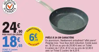 E.Leclerc Poêle 24cm Caractère offre
