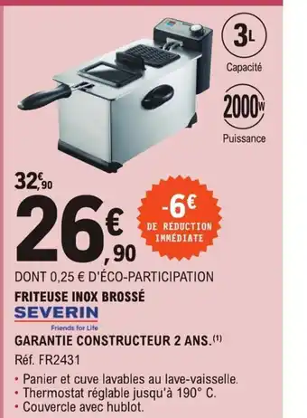 E.Leclerc Friteuse Inox Brossé offre