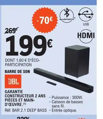 E.Leclerc Barre de Son offre