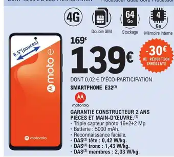E.Leclerc Smartphone E32 offre