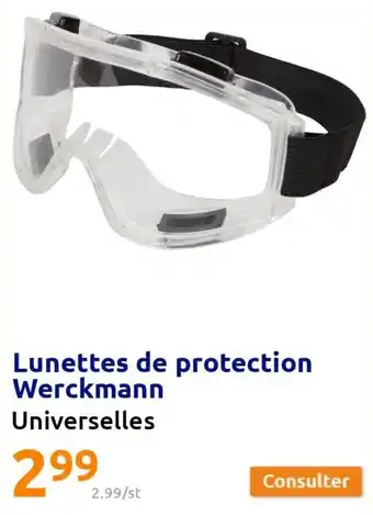 Action Lunettes de Protection Werckmann offre