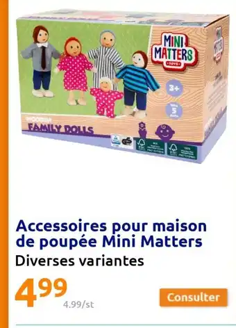 Action Accessoires Pour Maison de Poupée Mini matters offre
