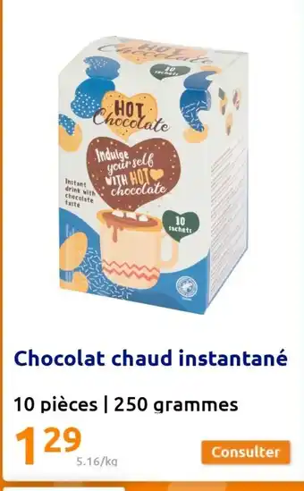 Action Chocolat Chaud Instantané 10 Pièces offre