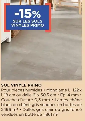 Bon plan sur les sols vinyles primo