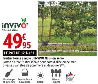 Gamm vert Invivo nous on sème fruitier forme simple u offre