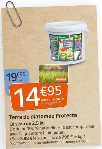 Jardiland Protecta terre de diatomée offre