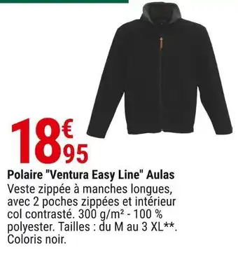 Gamm vert Polaire ''ventura easy line'' aulas offre