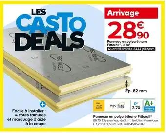 Castorama Fitforall panneau en polyuréthane offre