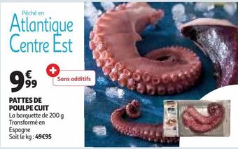 Auchan Supermarché Pattes de poulpe cuit offre