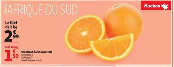 Auchan Supermarché Oranges à jus auchan offre