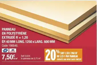Panneau en polystyrène