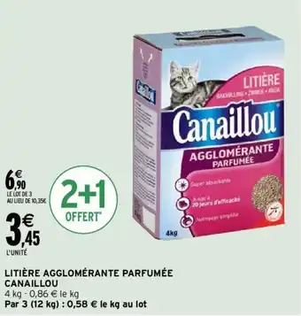 Intermarché Litière agglomérante parfumée CANAILLOU offre