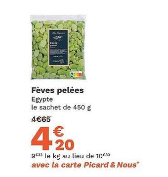 Fèves pelées