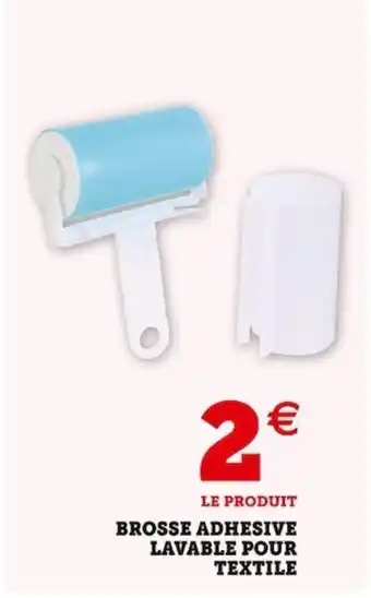 Super U Brosse adhesive lavable pour textile offre