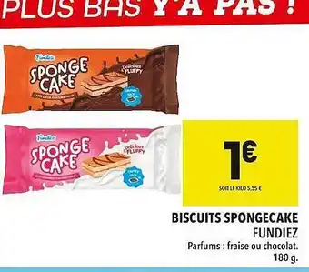 Supeco Biscuits spongecake fundiez offre