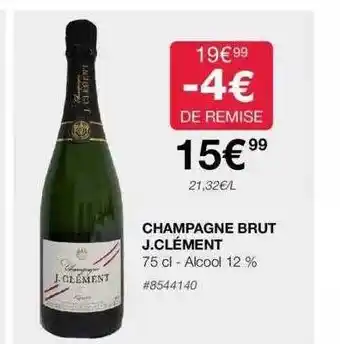 Costco Champagne brut j.clément offre