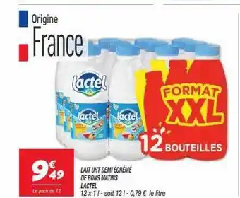 Netto Lait uht demi écrémé de bons matins lactel offre