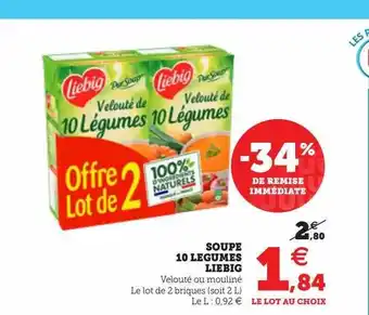 U Express Soupe 10 légumes liebig offre